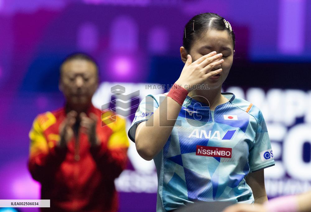 (SP)SOUTH KOREA-INCHEON-TABLE TENNIS-WTT CHAMPIONS-WOMEN'S SINGLES