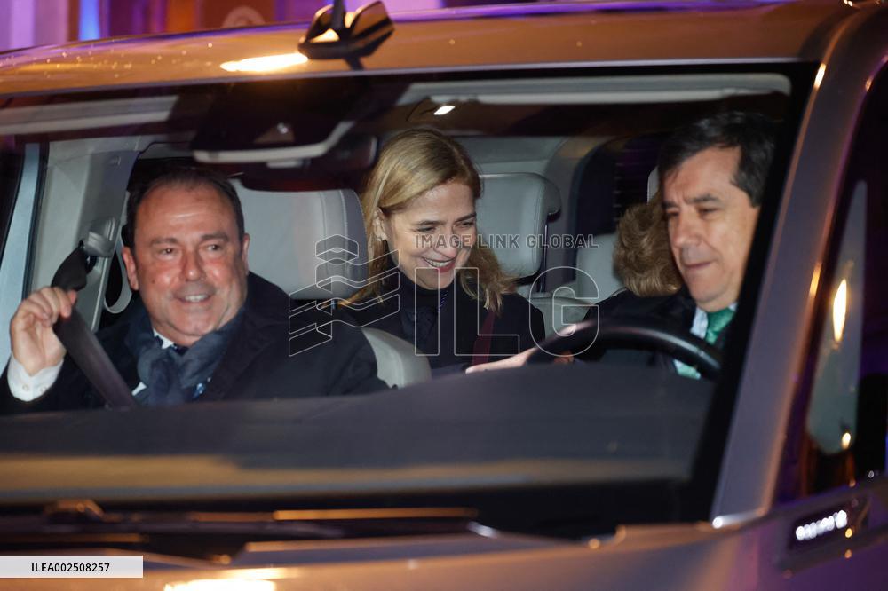 Queen Sofia during Procession of the Christ of the Halberdiers - Madrid