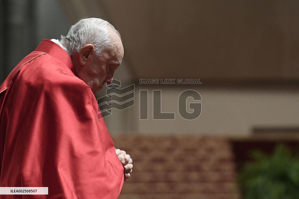 Pope Francis At The Liturgy Of The Lord's Passion on Good Friday - Vatican