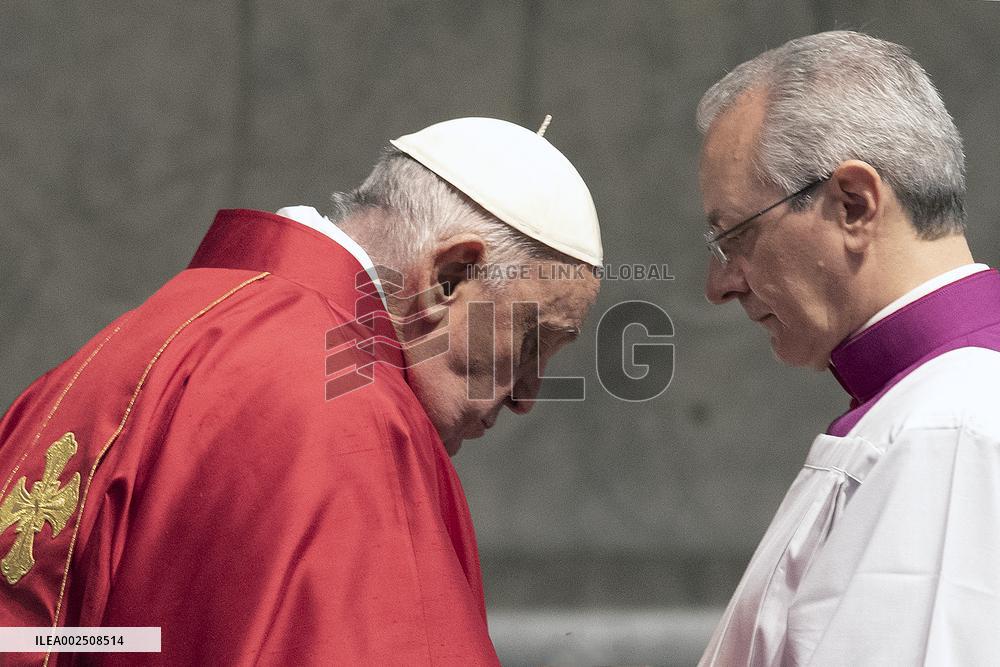 Pope Francis At The Liturgy Of The Lord's Passion on Good Friday - Vatican