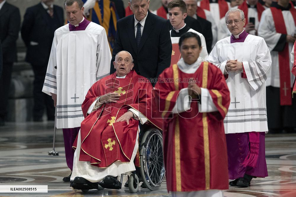 Pope Francis At The Liturgy Of The Lord's Passion on Good Friday - Vatican