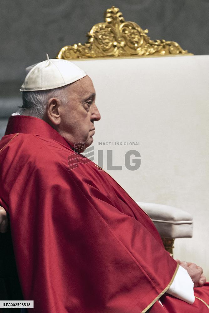 Pope Francis At The Liturgy Of The Lord's Passion on Good Friday - Vatican