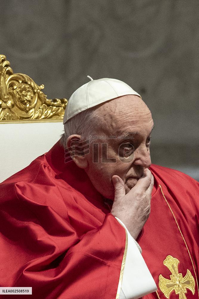 Pope Francis At The Liturgy Of The Lord's Passion on Good Friday - Vatican