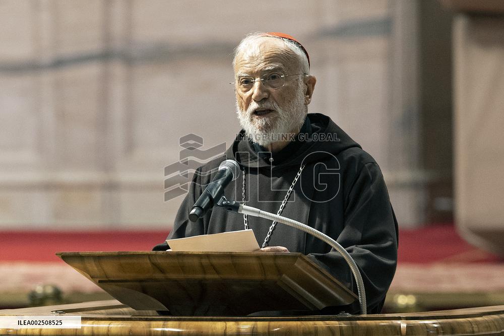 Pope Francis At The Liturgy Of The Lord's Passion on Good Friday - Vatican