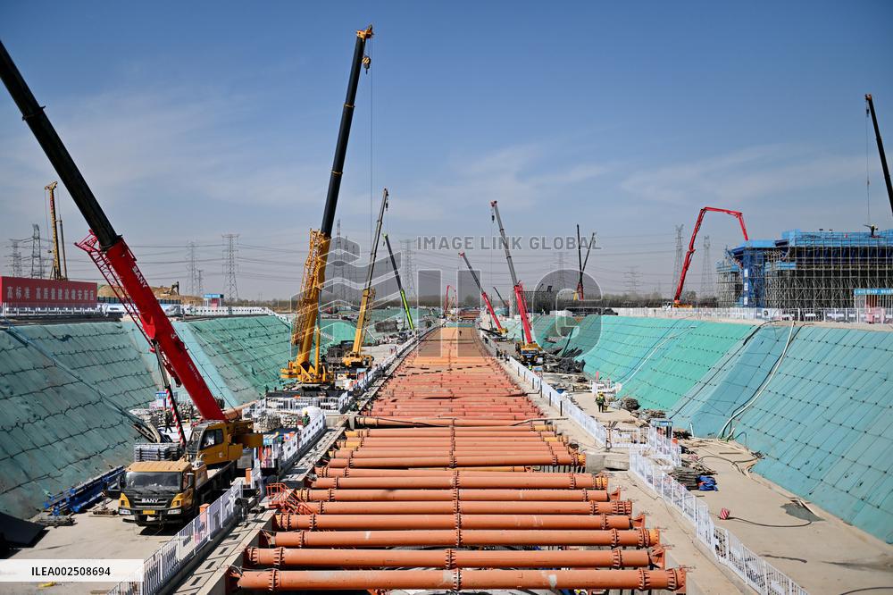 CHINA-HEBEI-XIONG'AN NEW AREA-XIONG'AN-XINZHOU HIGH-SPEED RAILWAY-CONSTRUCTION (CN)