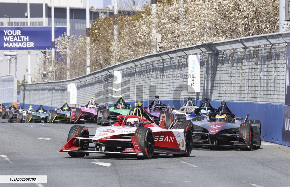 Tokyo hosts Japan's 1st Formula E electric motorsports race