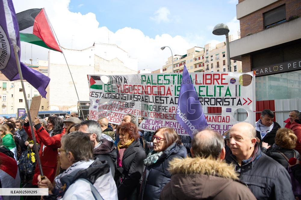Demonstration in solidarity with Palestine - Madrid