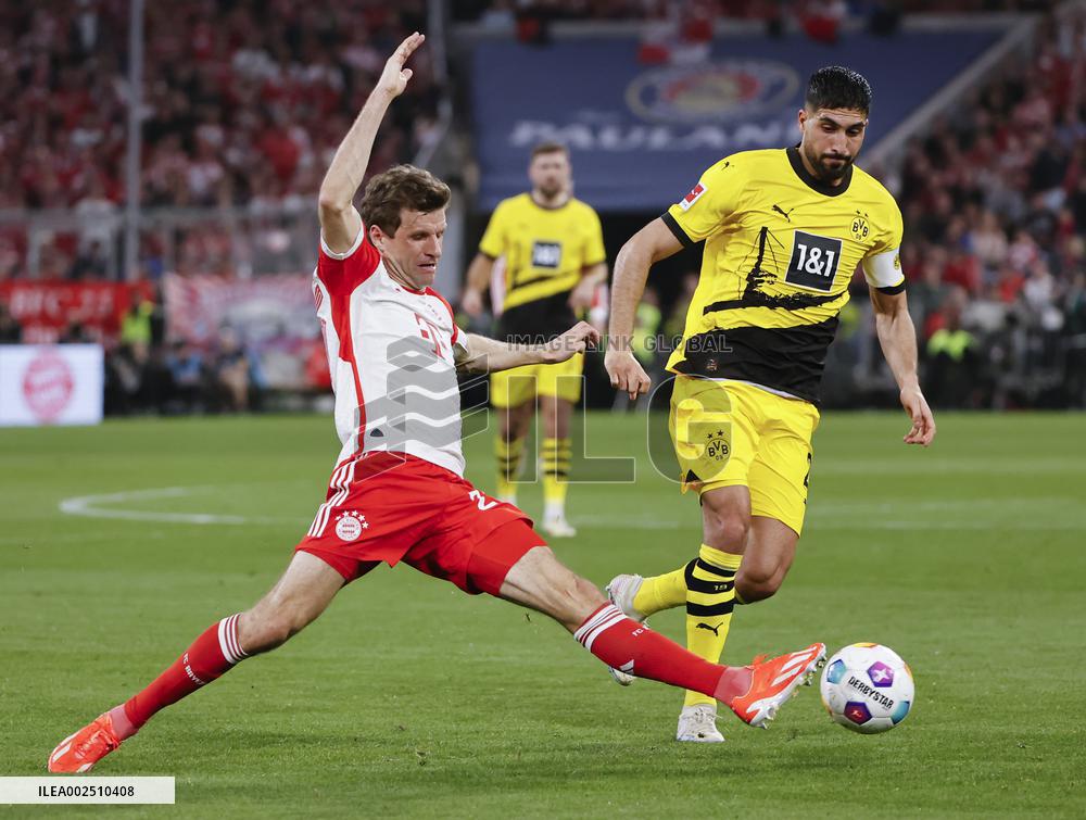 (SP)GERMANY-MUNICH-FOOTBALL-BUNDESLIGA-BAYERN MUNICH VS DORTMUND