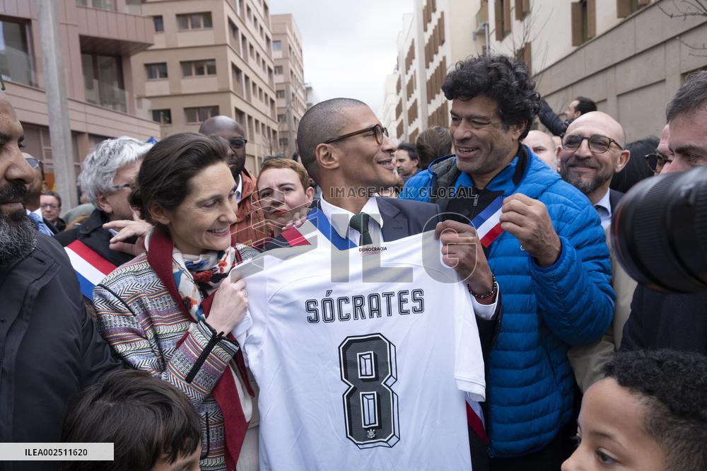 Inauguration of New Street of Athletes' Village - Saint Ouen