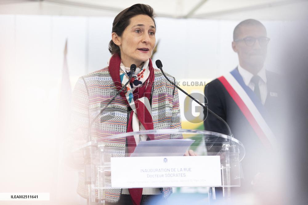 Inauguration of New Street of Athletes' Village - Saint Ouen