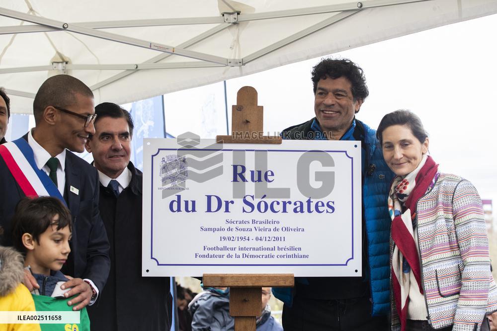 Inauguration of New Street of Athletes' Village - Saint Ouen