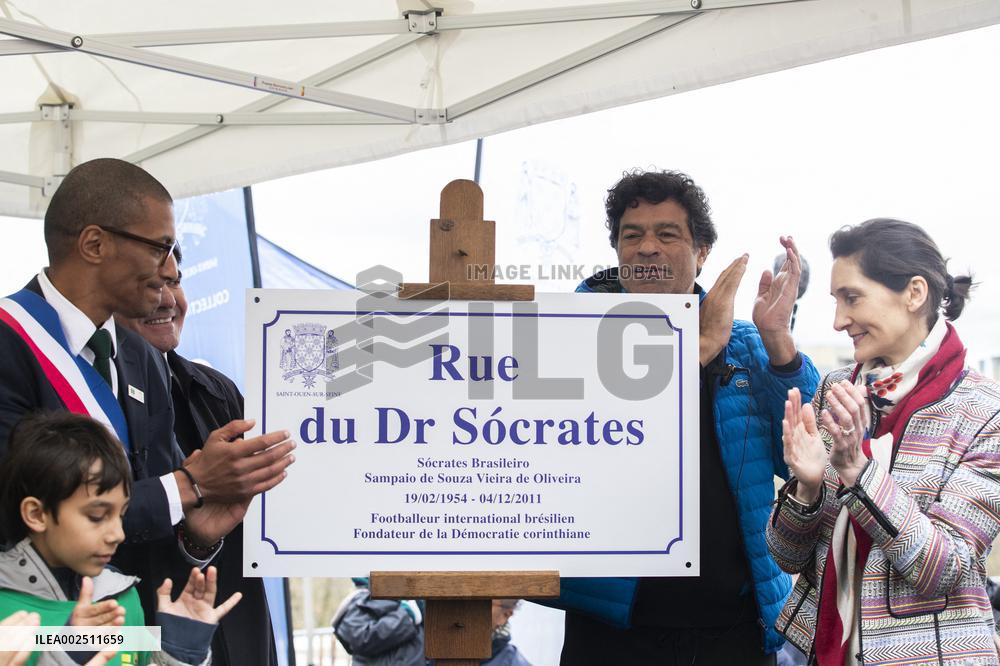 Inauguration of New Street of Athletes' Village - Saint Ouen