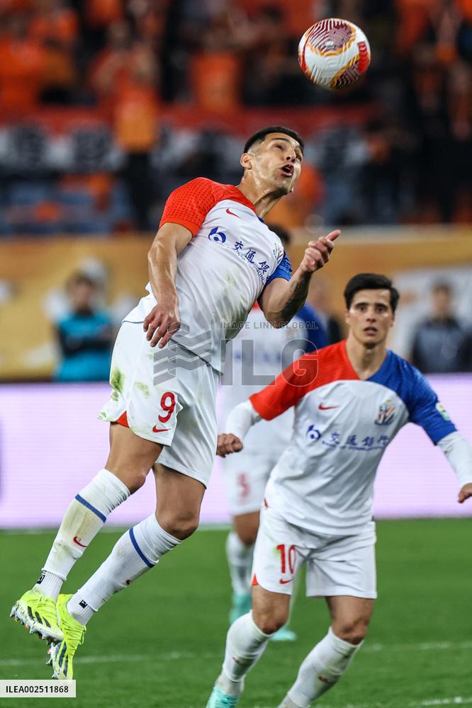 (SP)CHINA-JINAN-FOOTBALL-CSL-SHANDONG VS SHANGHAI (CN)