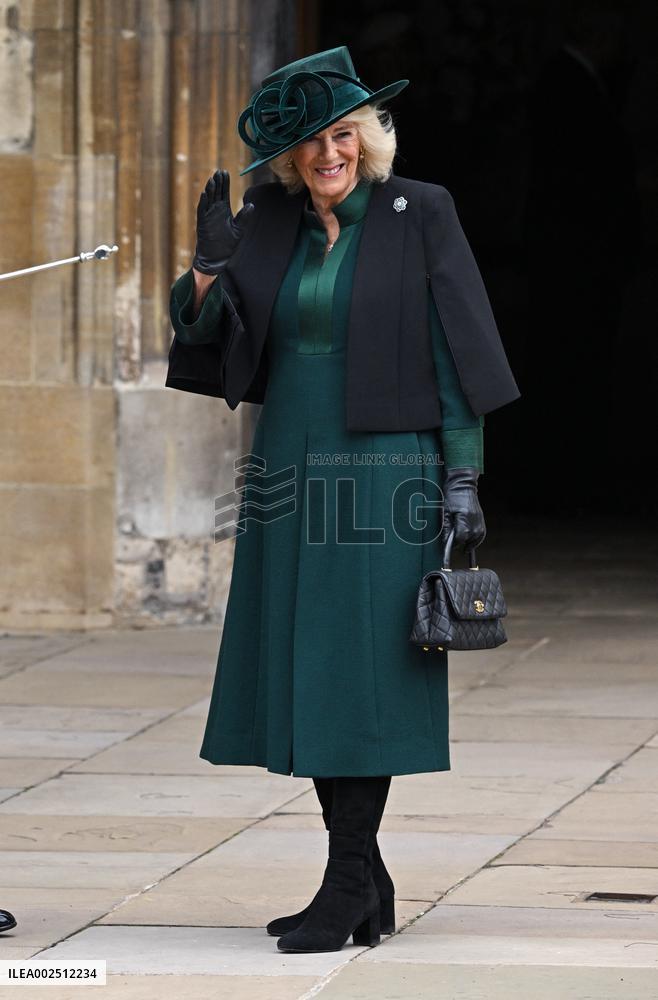 Royals Attend Easter Sunday Church Service - Windsor