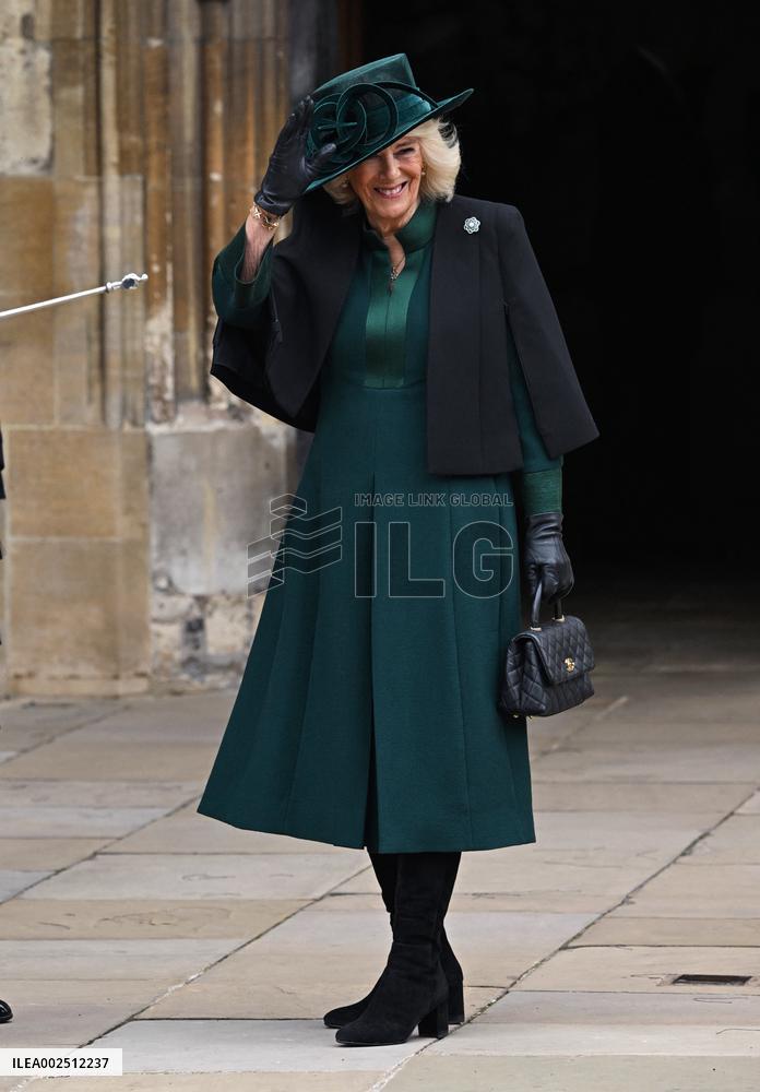 Royals Attend Easter Sunday Church Service - Windsor