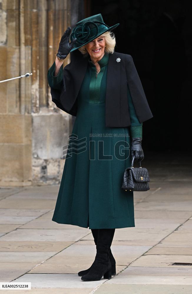 Royals Attend Easter Sunday Church Service - Windsor