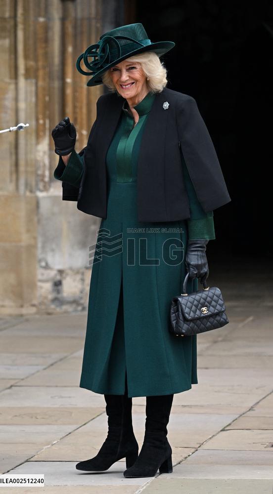 Royals Attend Easter Sunday Church Service - Windsor