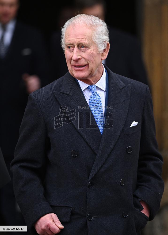 Royals Attend Easter Sunday Church Service - Windsor