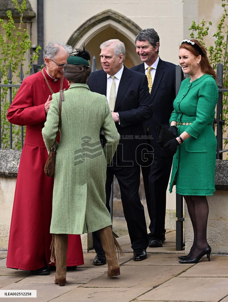 Royals Attend Easter Sunday Church Service - Windsor