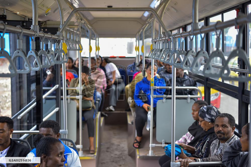 ETHIOPIA-ADDIS ABABA-CHINESE ELECTRIC BUS