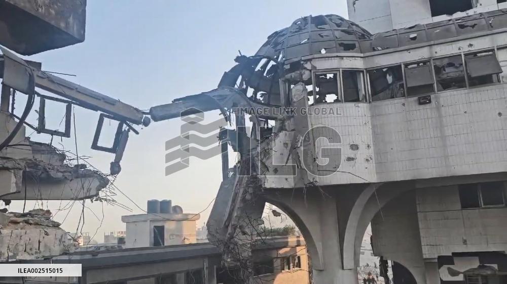 MIDEAST-GAZA-AL-SHIFA HOSPITAL-ISRAELI FORCE-WITHDRAW