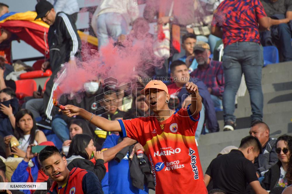 Top Soccer Colombian Player Dayro Moreno plays During BetPlay Dimayor Once Caldas V Deportivo Pasto