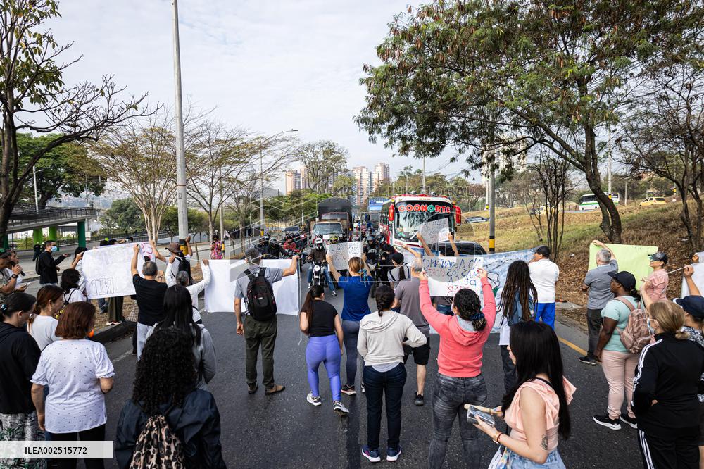 Community Protest Against Air Pollution in Bello Antioquia