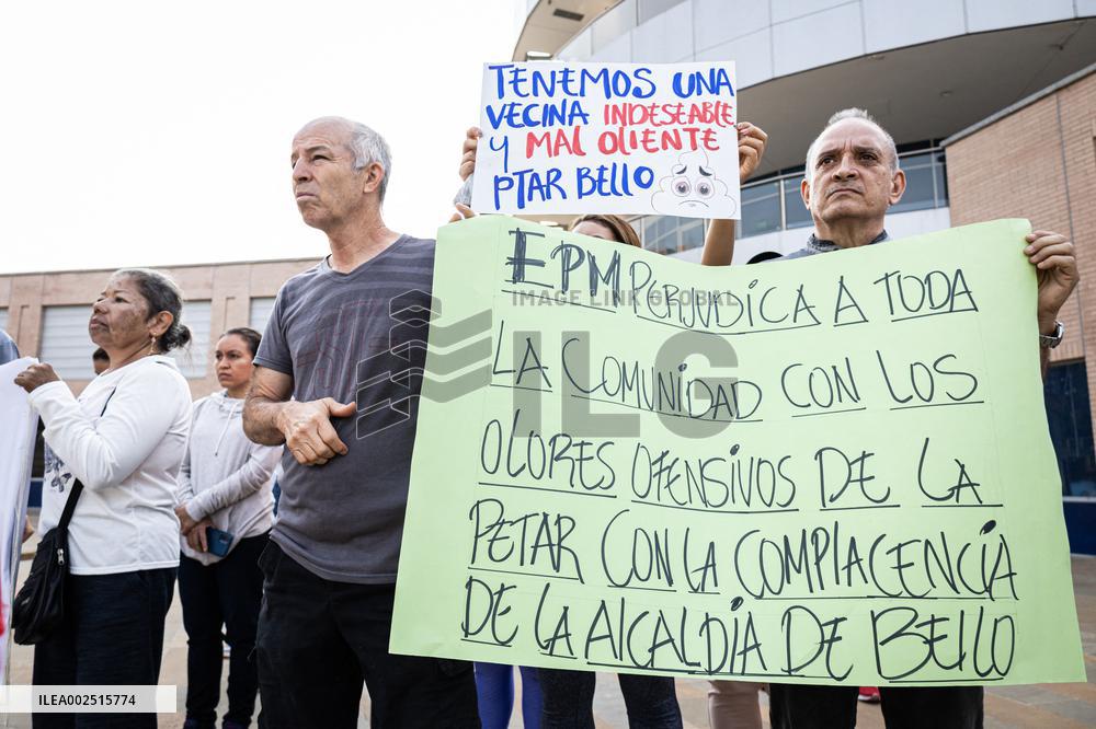 Community Protest Against Air Pollution in Bello Antioquia