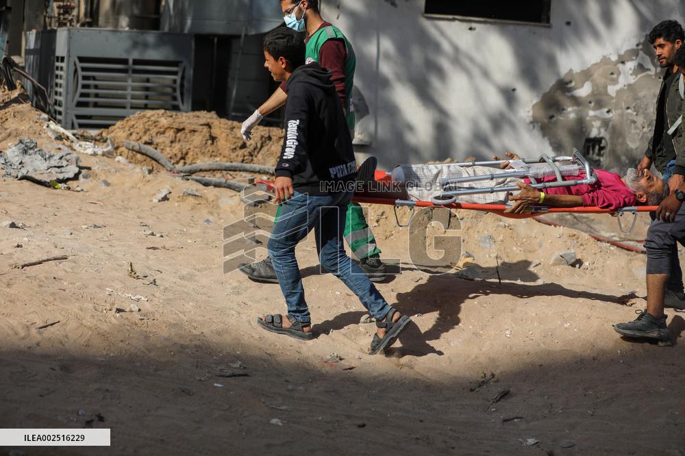 MIDEAST-GAZA CITY-SHIFA HOSPITAL-ISRAEL-MILITARY OPERATION-AFTERMATH