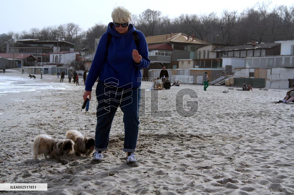 Lanzheron beach in Odesa