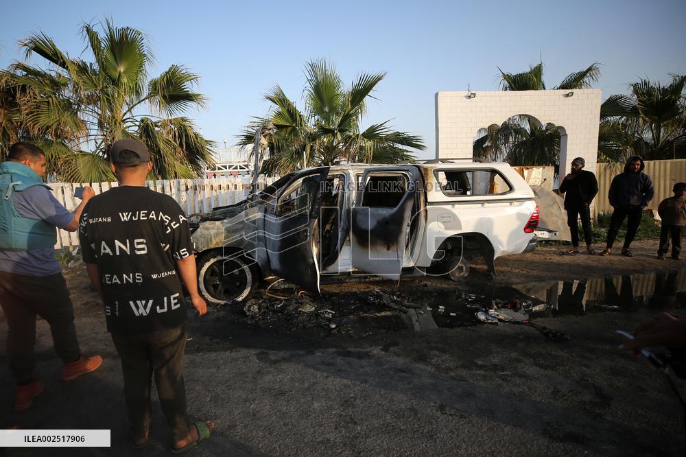 MIDEAST-GAZA-ISRAELI STRIKES-AID WORKERS-KILLED