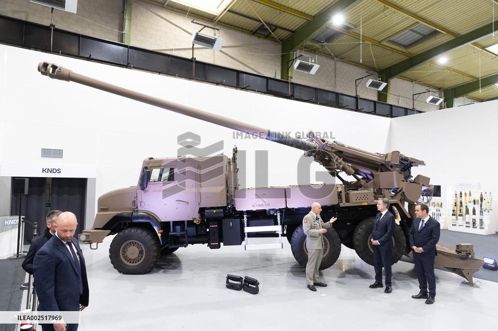 Antony Blinken visits Nexter headquarters - Versailles