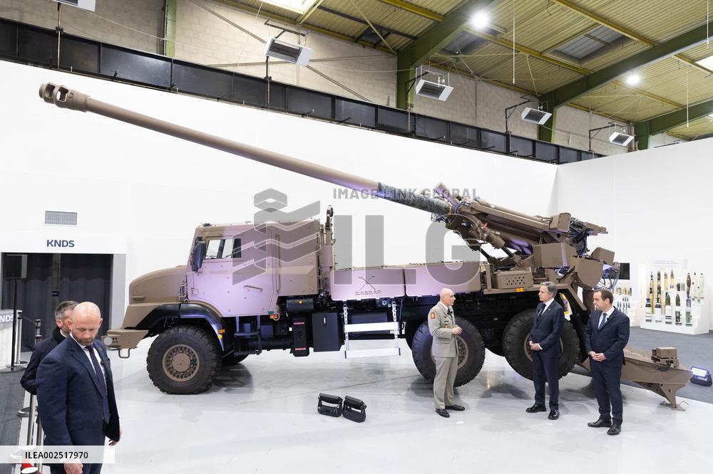 Antony Blinken visits Nexter headquarters - Versailles