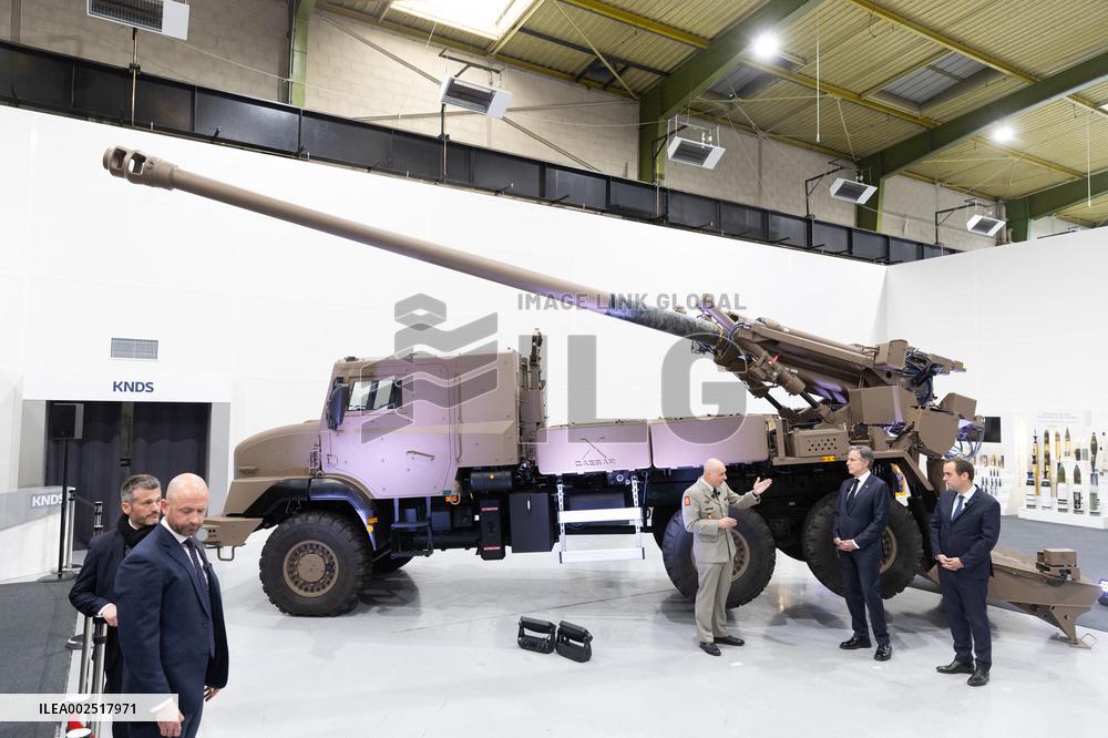 Antony Blinken visits Nexter headquarters - Versailles
