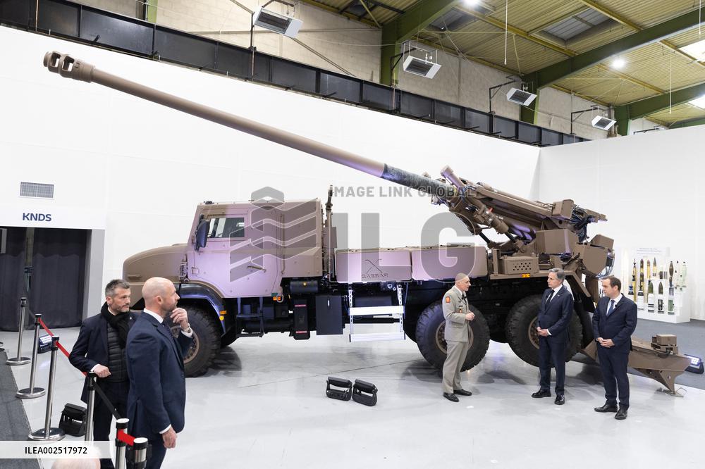 Antony Blinken visits Nexter headquarters - Versailles