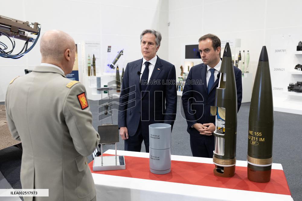 Antony Blinken visits Nexter headquarters - Versailles
