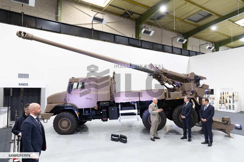 Antony Blinken visits Nexter headquarters - Versailles