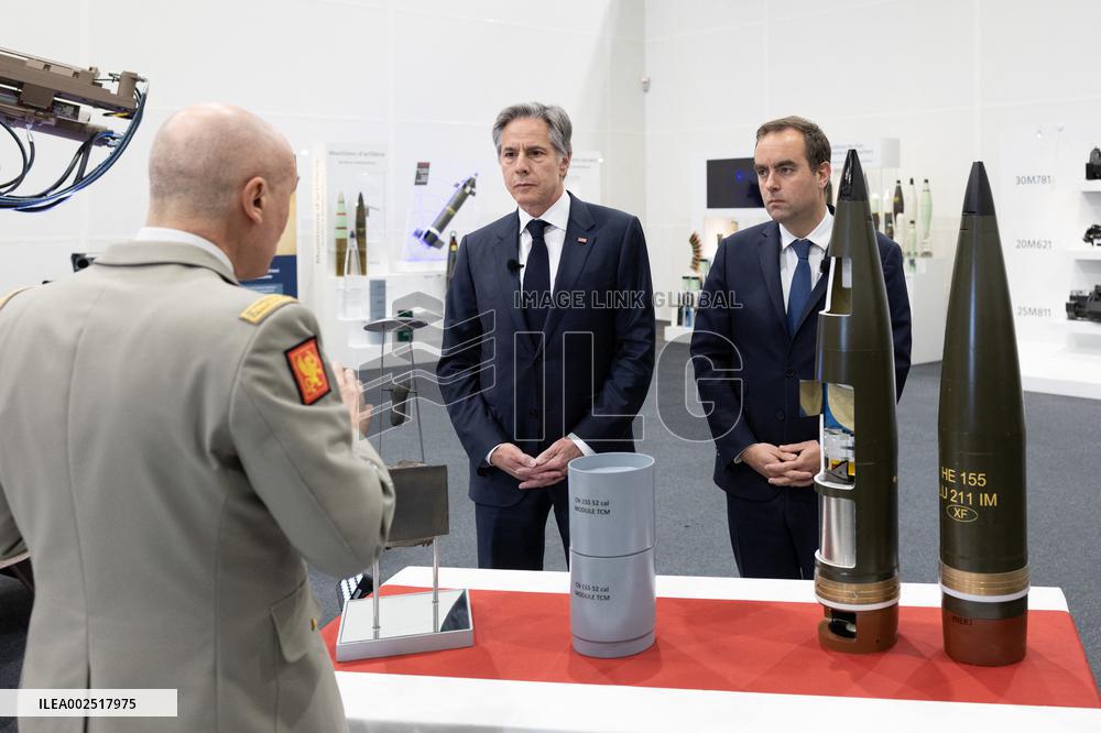 Antony Blinken visits Nexter headquarters - Versailles