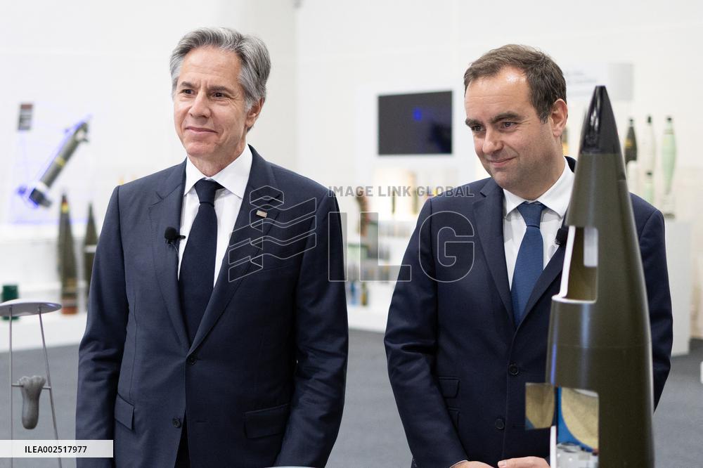 Antony Blinken visits Nexter headquarters - Versailles