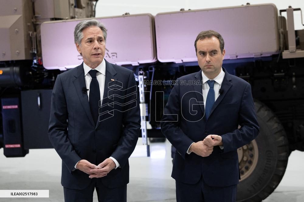Antony Blinken visits Nexter headquarters - Versailles