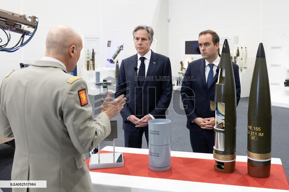 Antony Blinken visits Nexter headquarters - Versailles