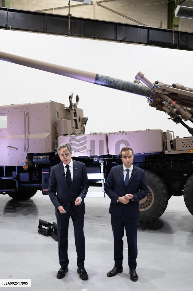 Antony Blinken visits Nexter headquarters - Versailles