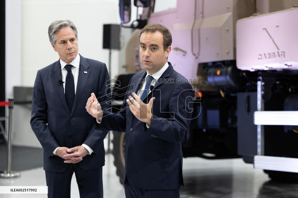 Antony Blinken visits Nexter headquarters - Versailles