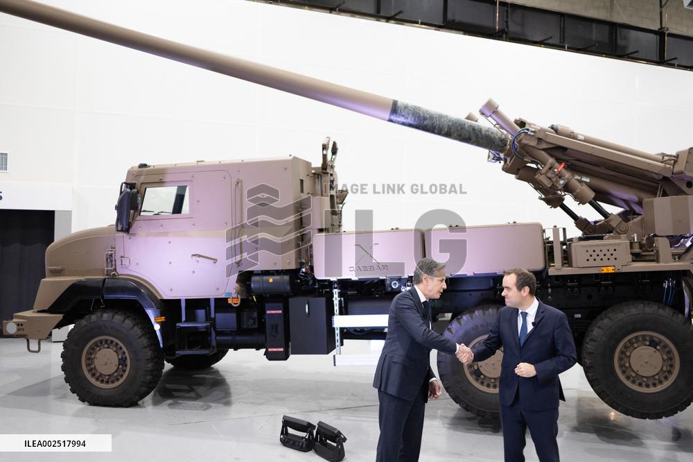 Antony Blinken visits Nexter headquarters - Versailles
