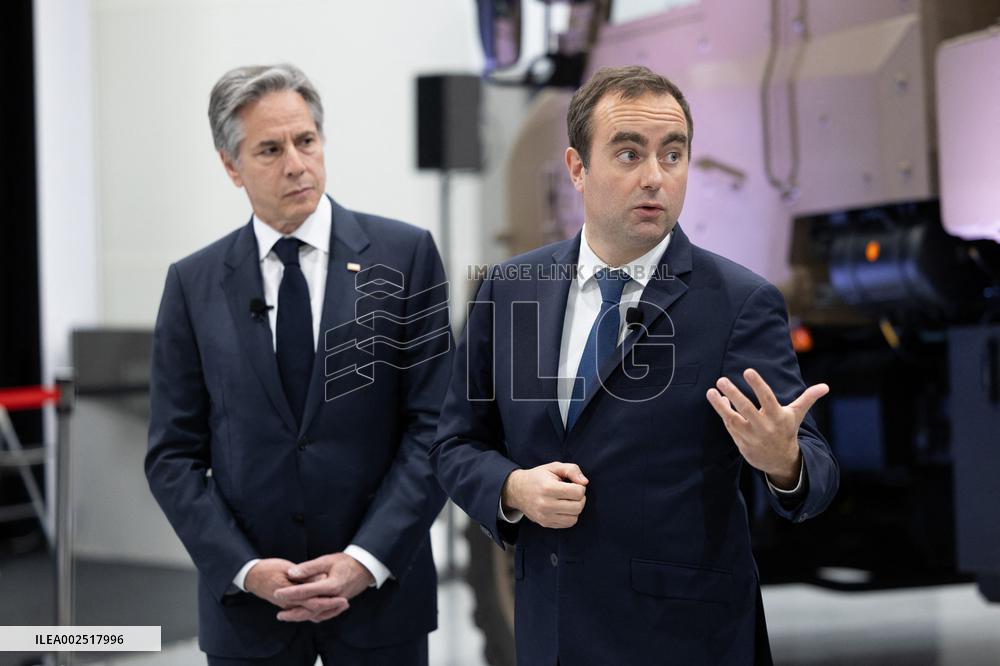 Antony Blinken visits Nexter headquarters - Versailles
