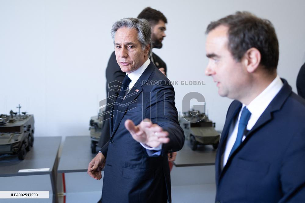 Antony Blinken visits Nexter headquarters - Versailles