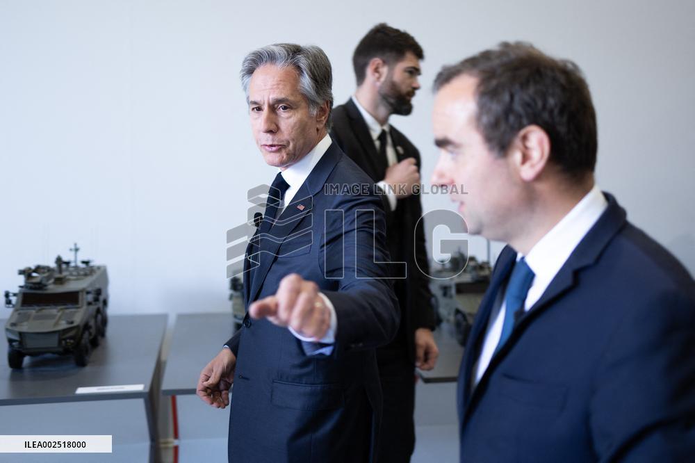 Antony Blinken visits Nexter headquarters - Versailles