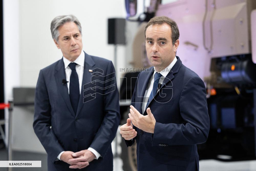 Antony Blinken visits Nexter headquarters - Versailles