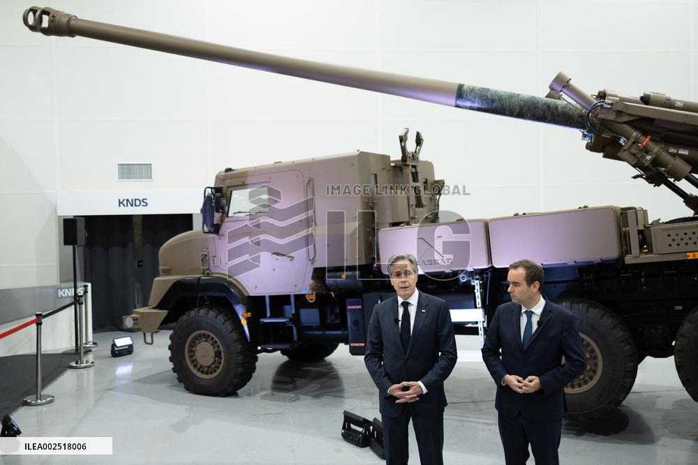 Antony Blinken visits Nexter headquarters - Versailles