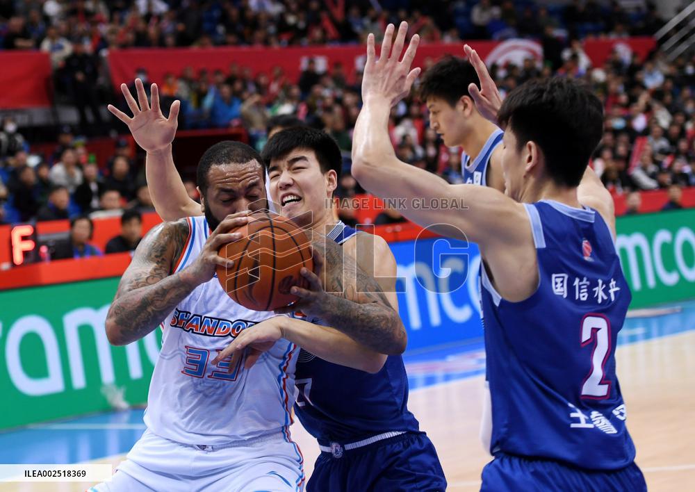 (SP)CHINA-QINGDAO-BASKETBALL-CBA-QINGDAO VS SHANDONG (CN)